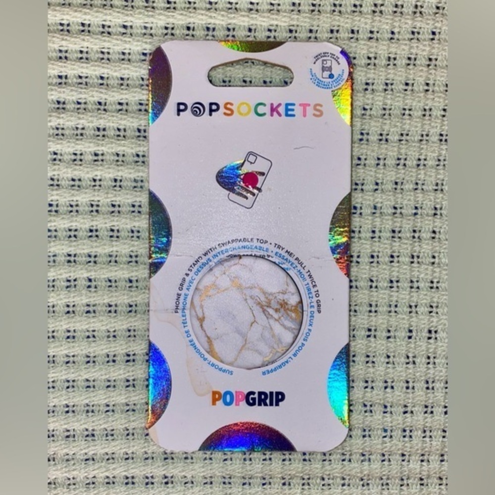 NWT PopSocket Gold Lutz Marble Phone Grip